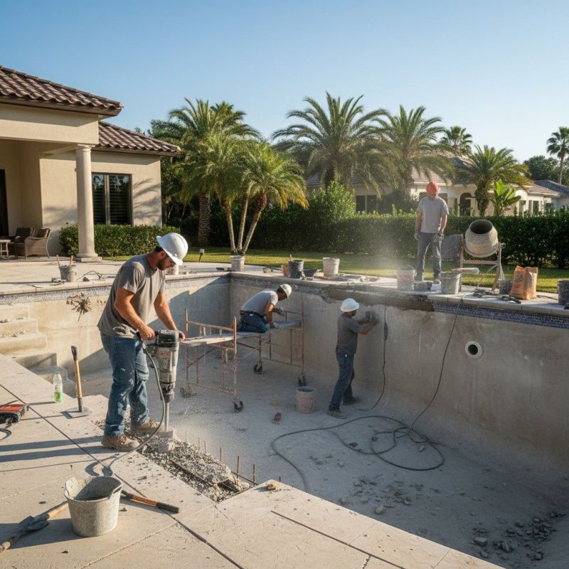 Local Swimming Pool Repair pros at work